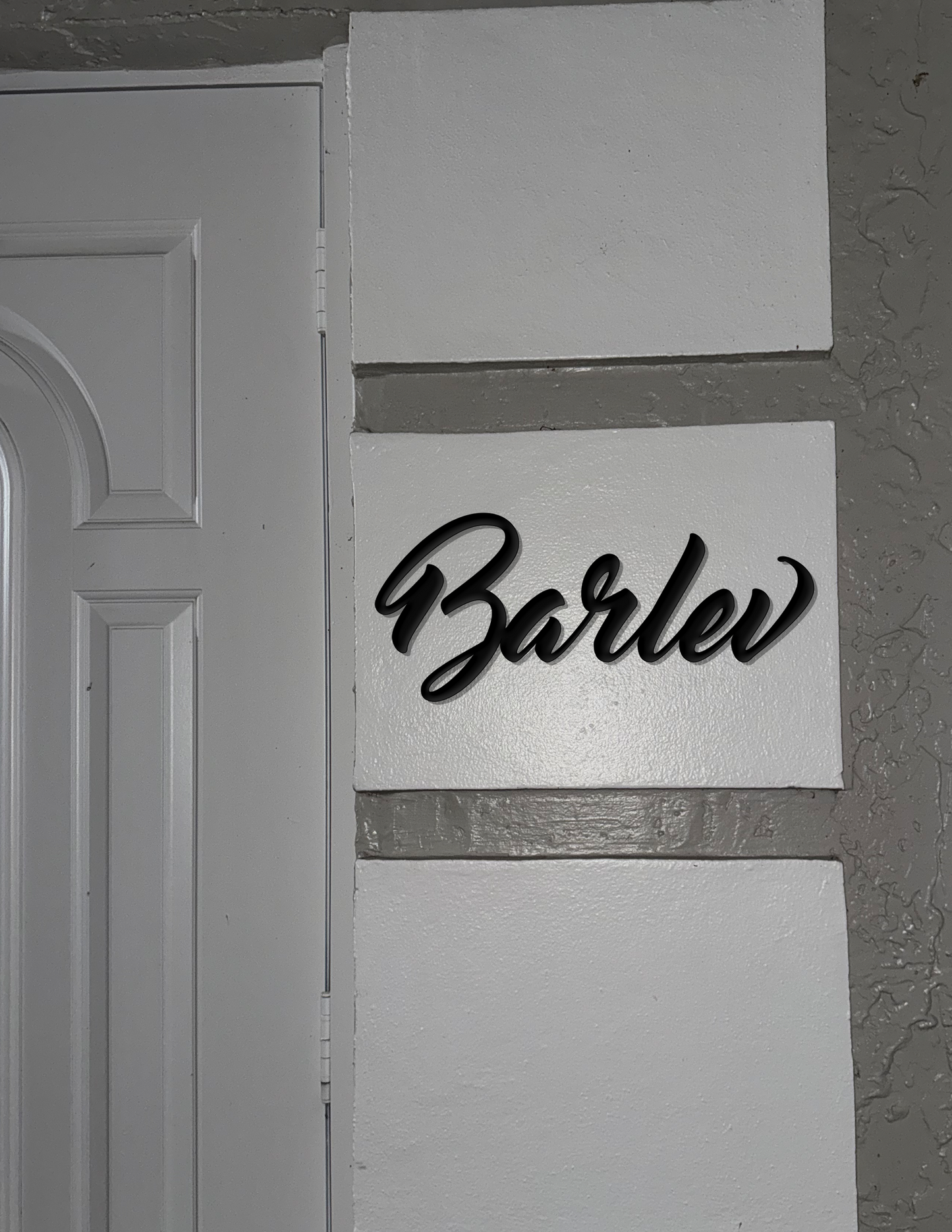 Small Acrylic Sign with a family name