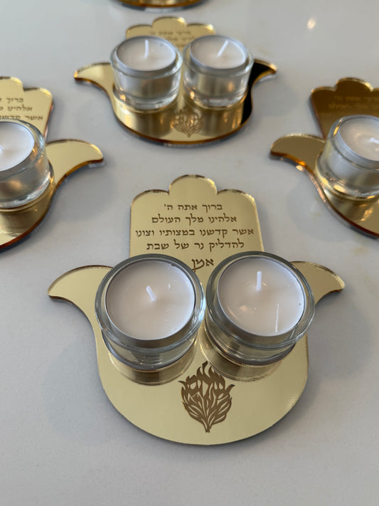 Mini Shabbat Candle Holders (small)