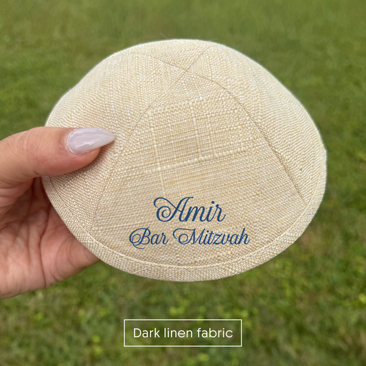 Linen Yarmulkes Kippahs for Special Events