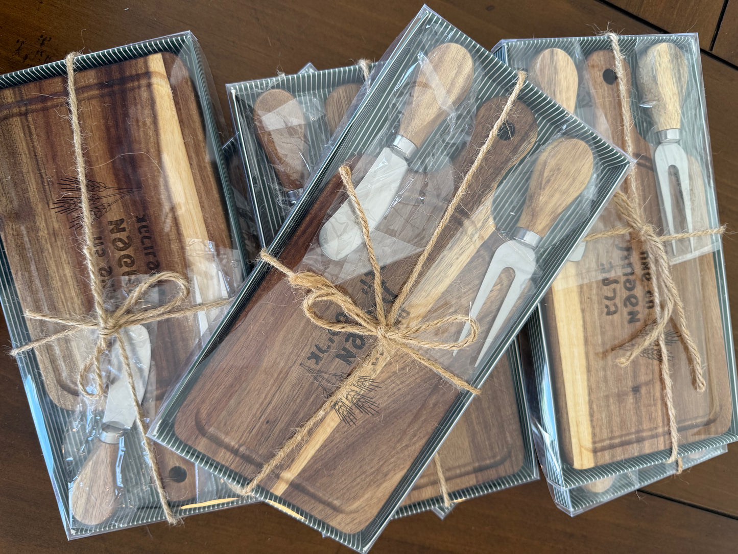 Personalized Mini Cheese Board Gift Set