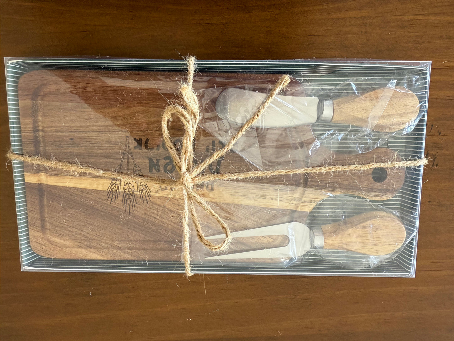 Personalized Mini Cheese Board Gift Set