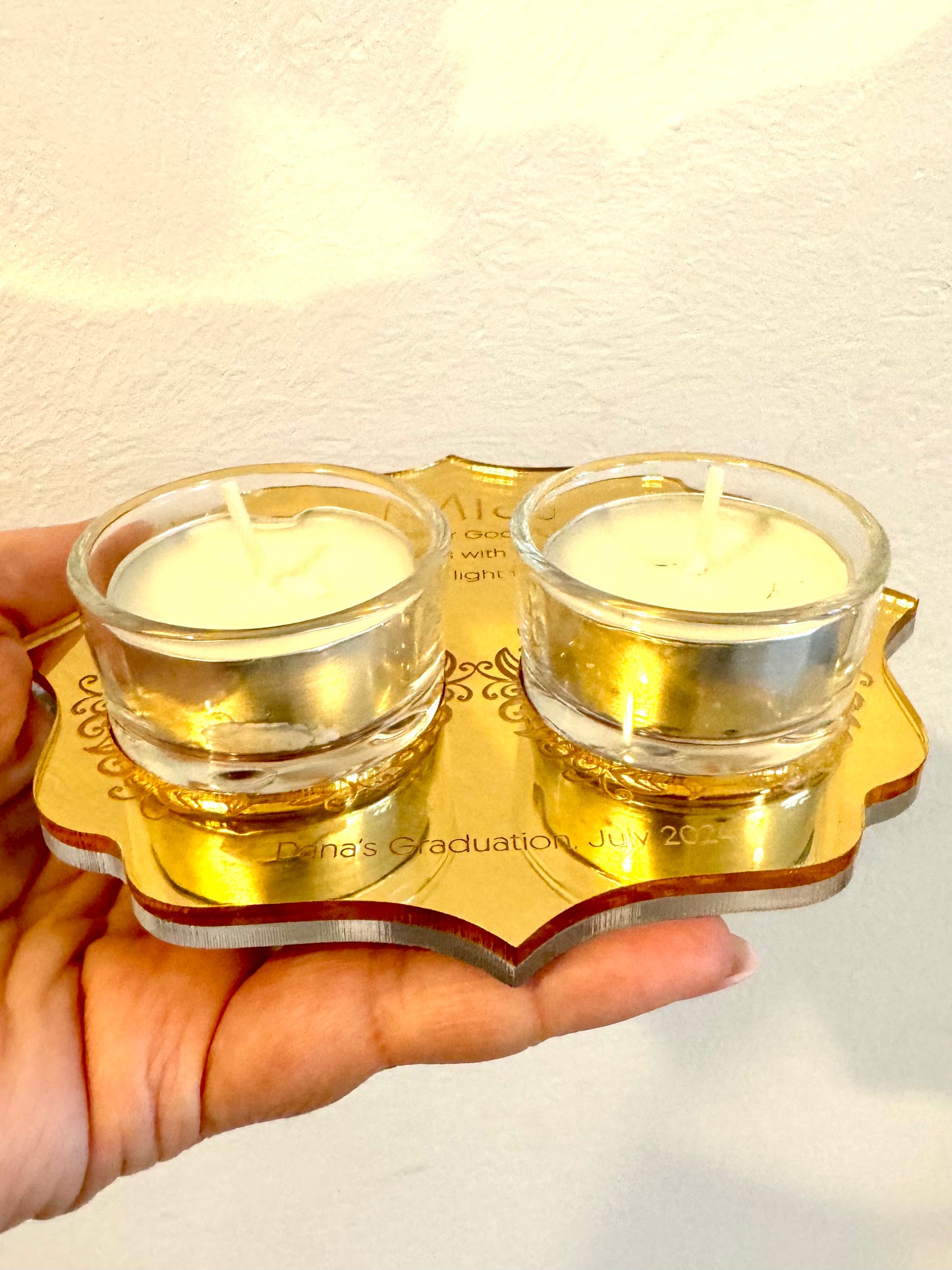 Mini Shabbat Candle Holders (small)