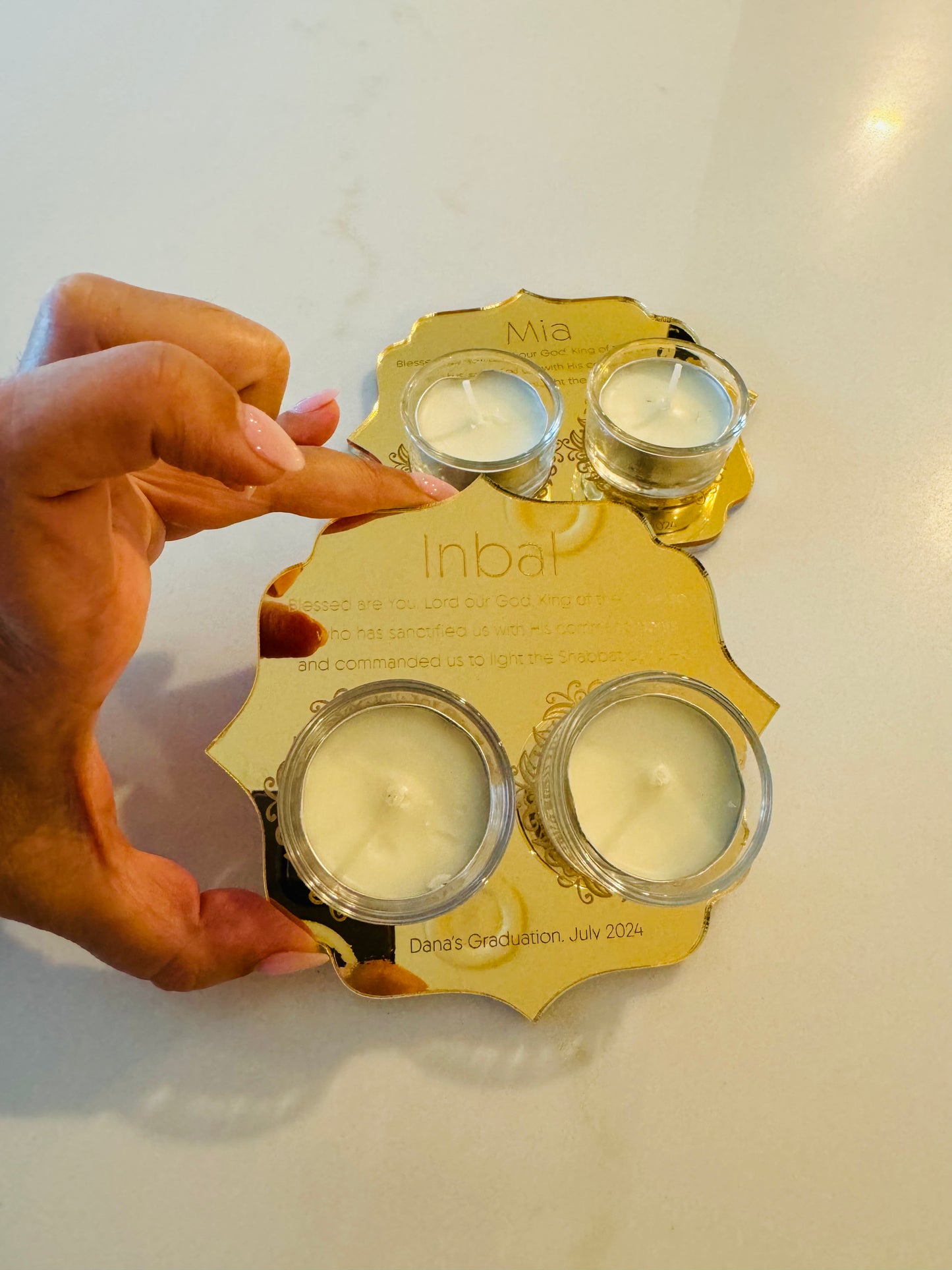 Mini Shabbat Candle Holders (small)