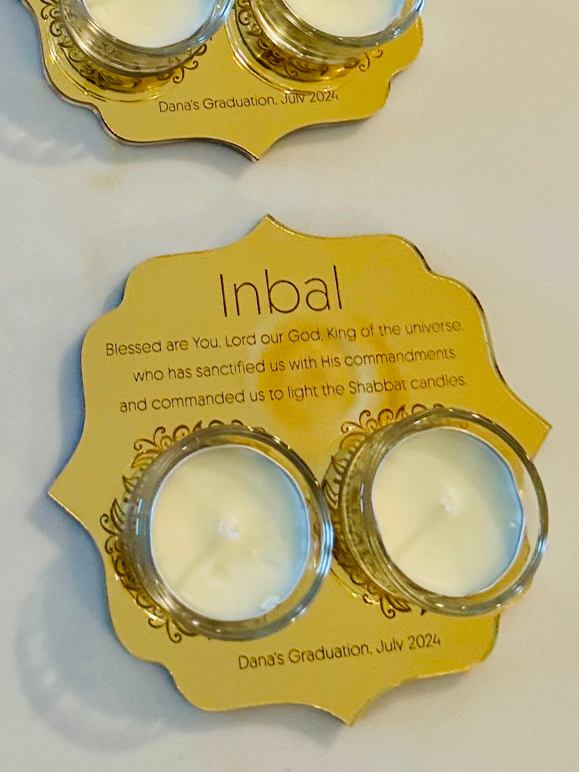 Mini Shabbat Candle Holders (small)