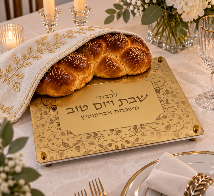 Personalized Shabbat & Yom Tov Challah Board