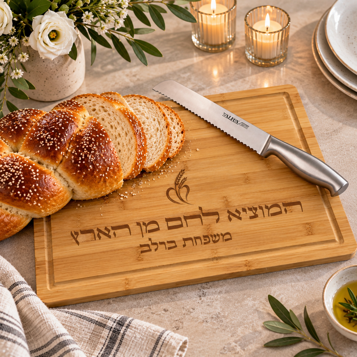 Large Wood Challah Cutting Board