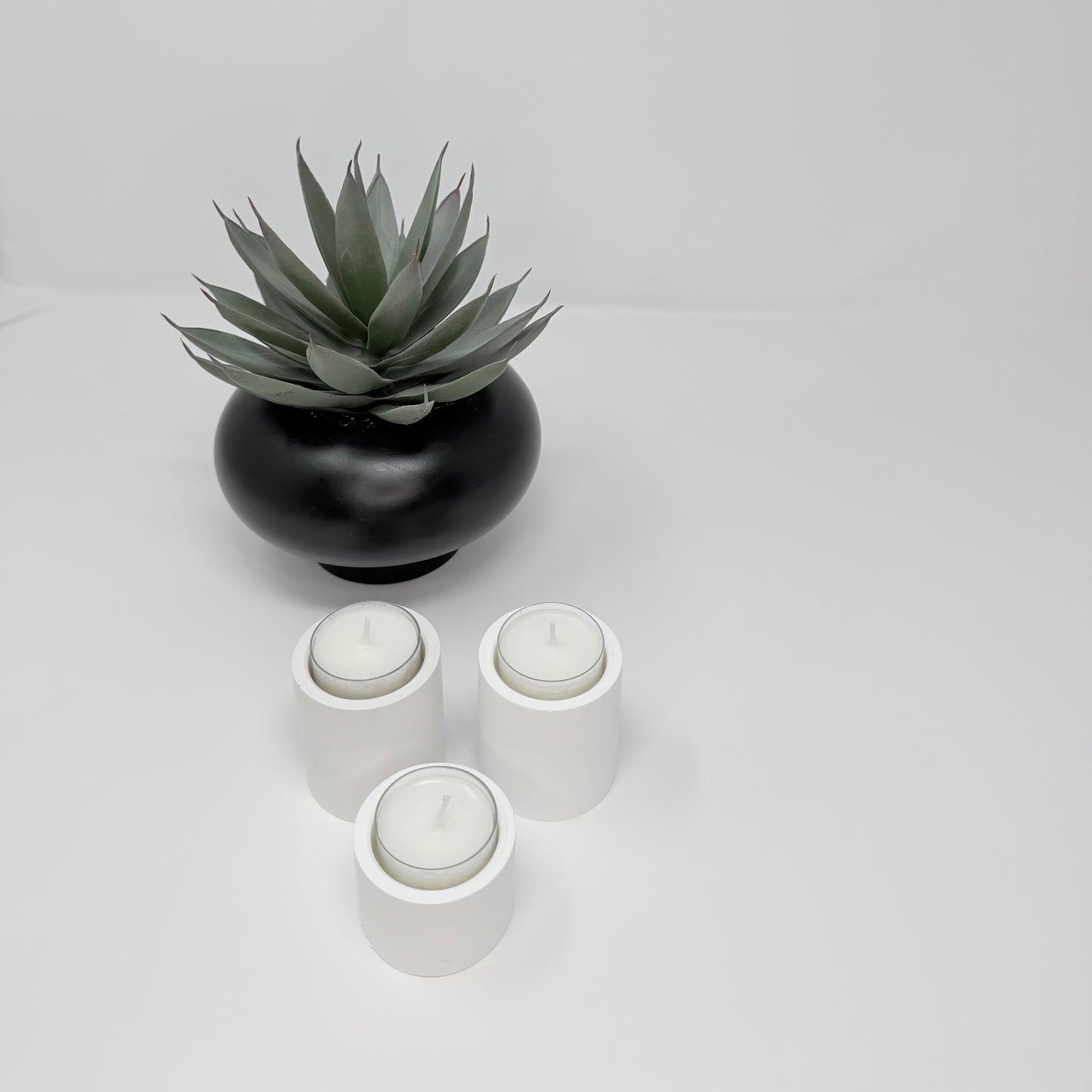 Cylinder Concrete Candle Holder