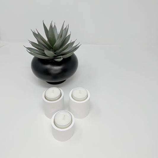 Cylinder Concrete Candle Holder