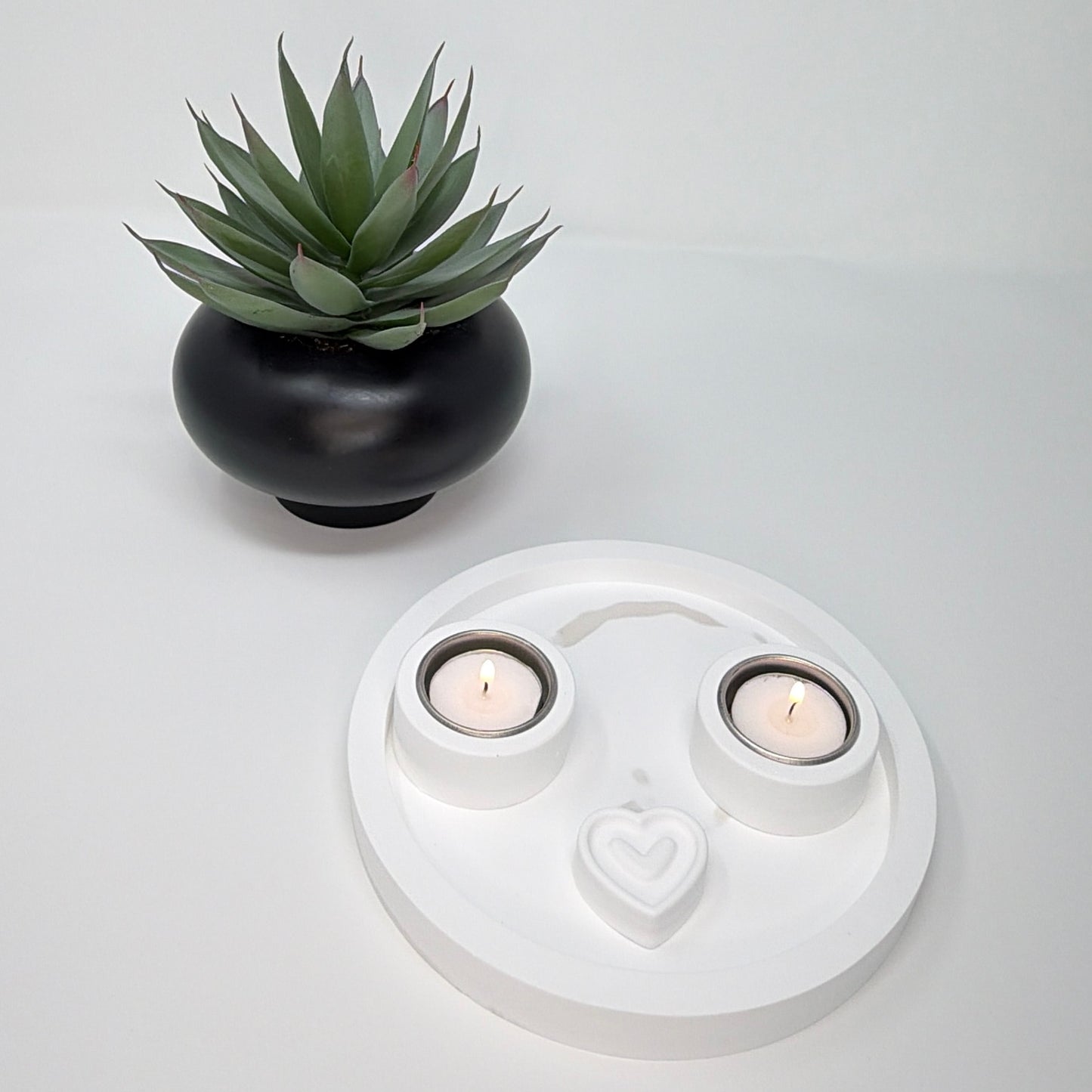 One Concrete Candle Holder