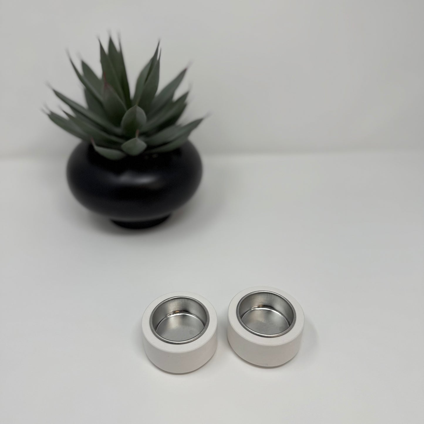 One Concrete Candle Holder